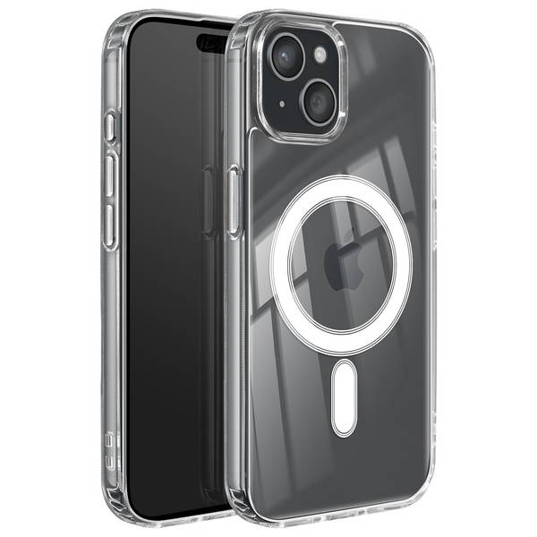 Coque MagSafe Renforcée pour iPhone 15 modèle MagStick Clear Jelly
