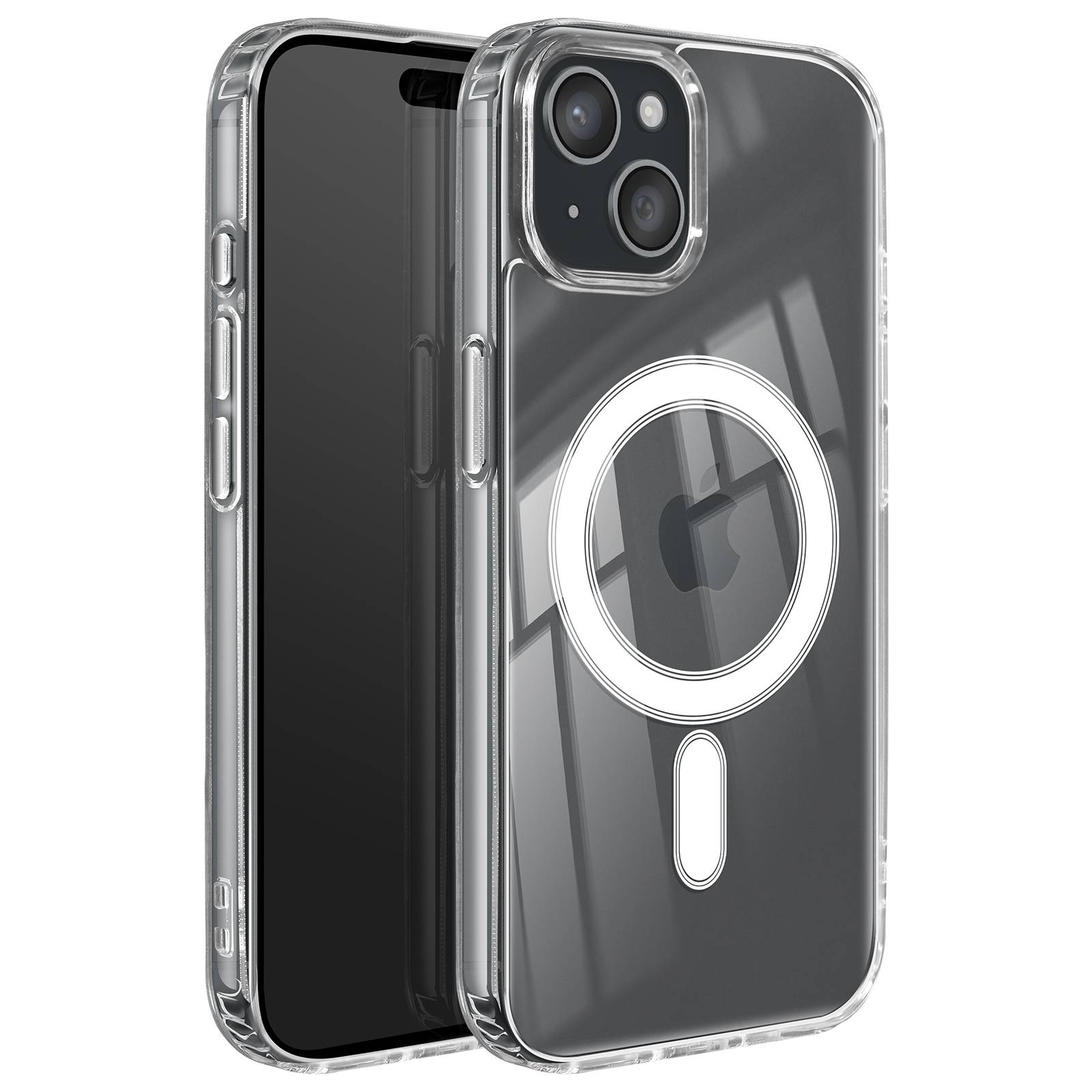 Coque MagSafe Renforcée pour iPhone 15 modèle MagStick Clear Jelly-0