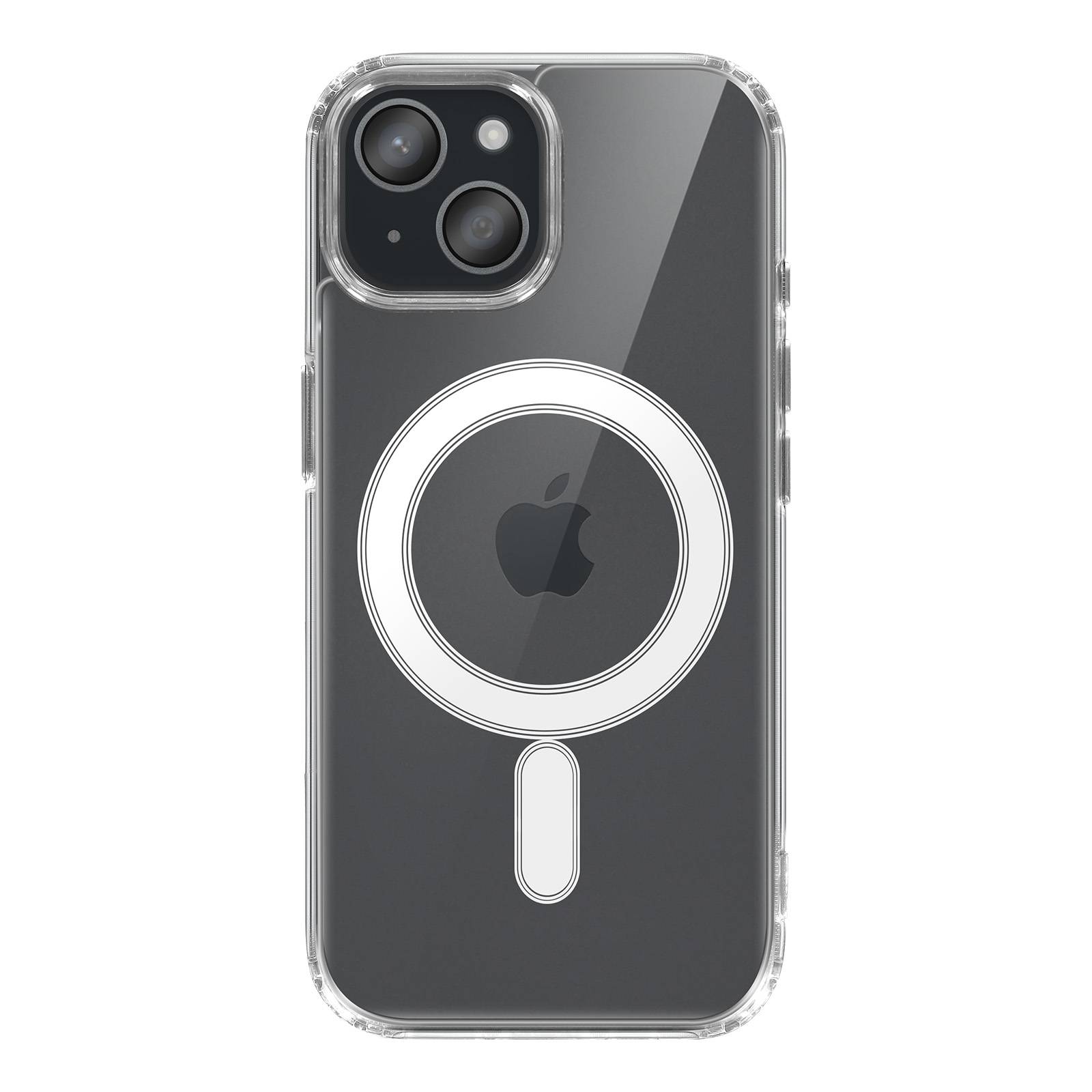 Coque MagSafe Renforcée pour iPhone 15 modèle MagStick Clear Jelly-4