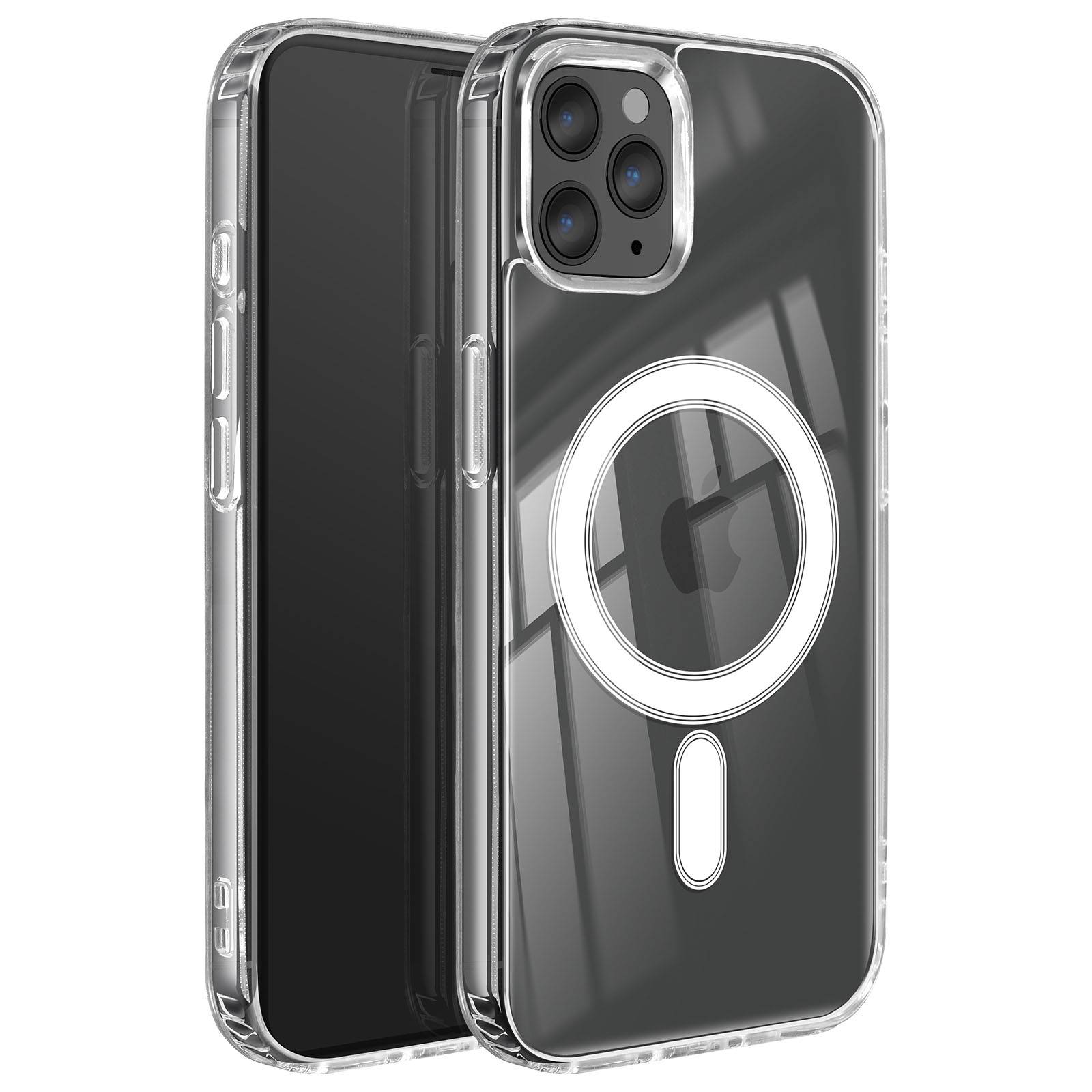 Coque MagSafe Renforcée pour iPhone 11 Pro Max modèle MagStick Clear Jelly-0