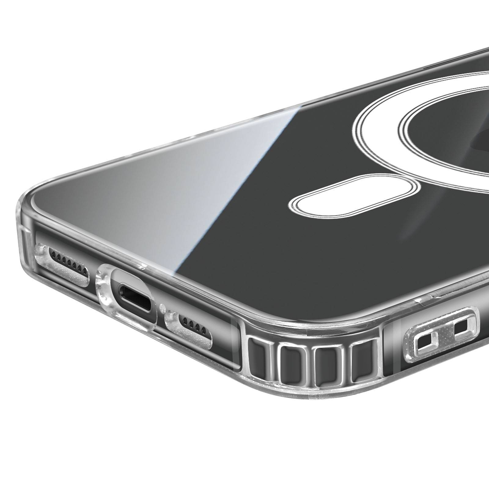 Coque MagSafe Renforcée pour iPhone 11 Pro Max modèle MagStick Clear Jelly-3