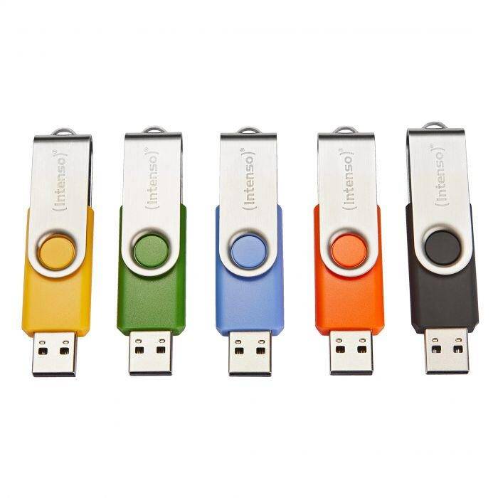 INTENSO Clé USB 2.0 Basic Line - Pack de 5 x 64 Go-0