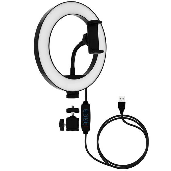 Ring Light 20cm 9W Modèle BD2006 avec Support Téléphone et Télécommande