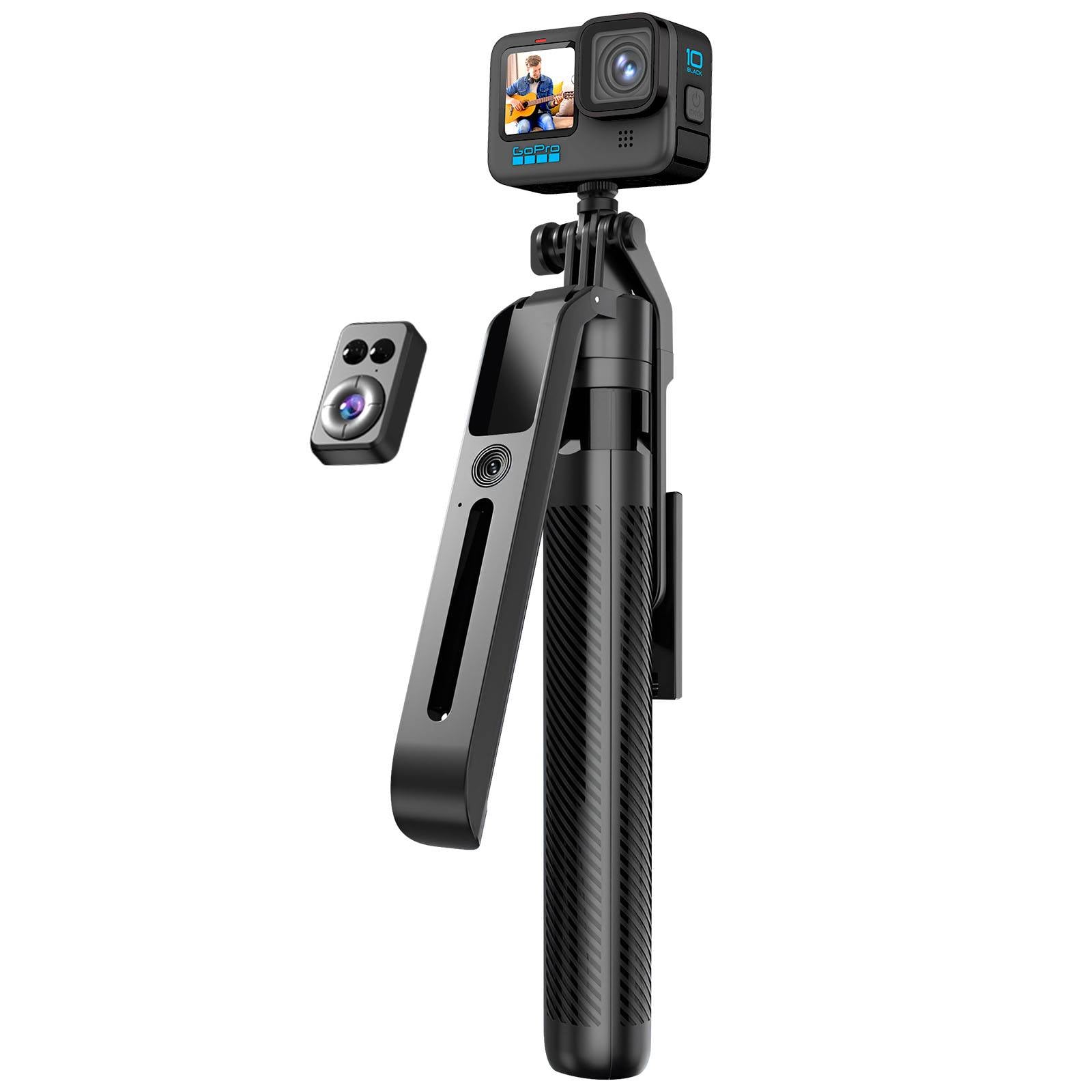 Trépied Bluetooth pour Smartphone / Caméra avec Suivi Visage 360° Réglable-0
