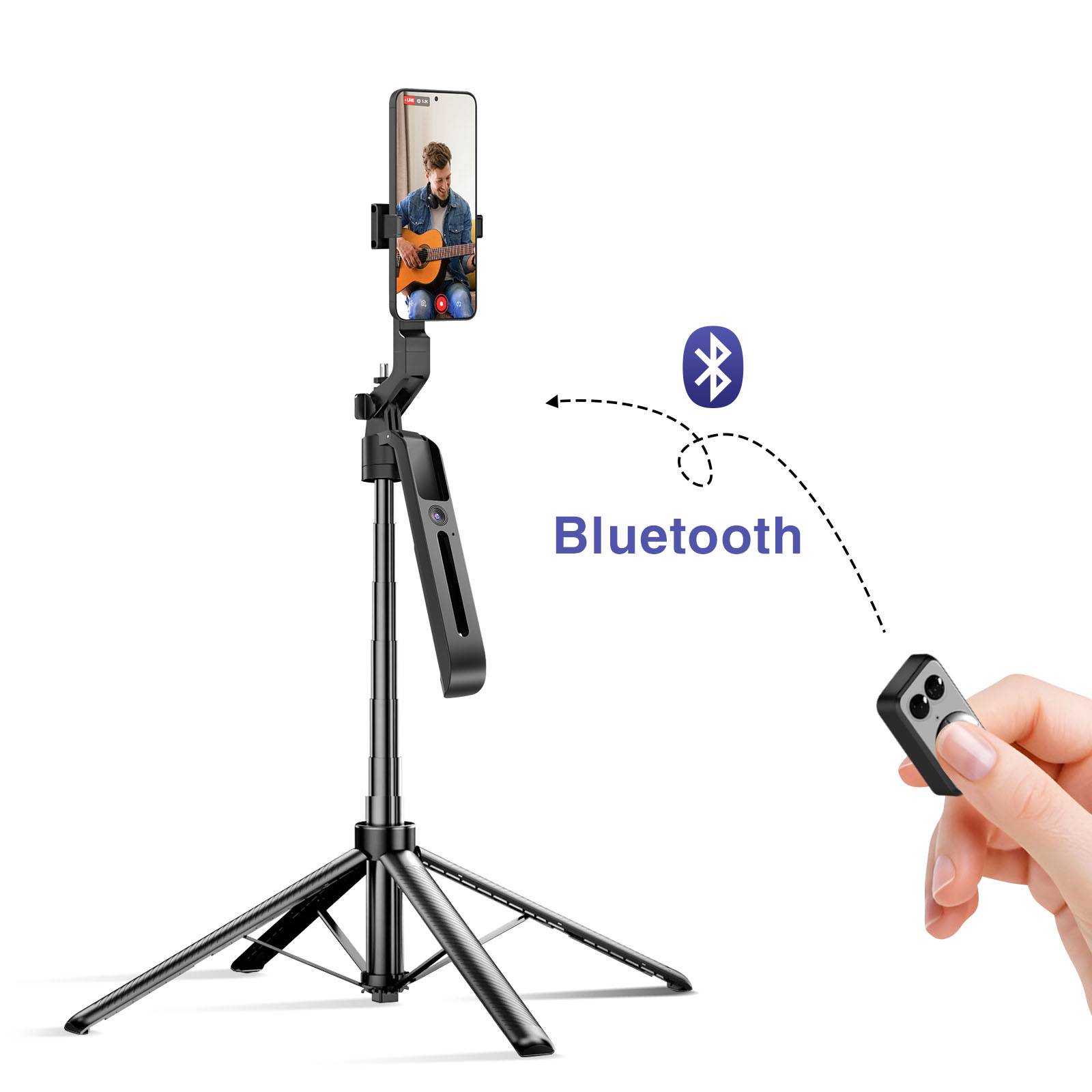 Trépied Bluetooth pour Smartphone / Caméra avec Suivi Visage 360° Réglable-1