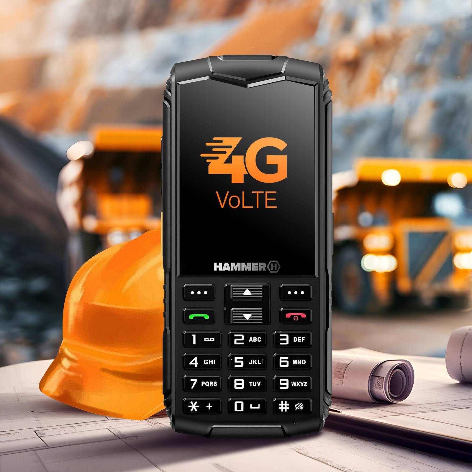 Téléphone Portable Hammer Horizon LTE Double SIM Autonomie 18h Waterproof IP68-2