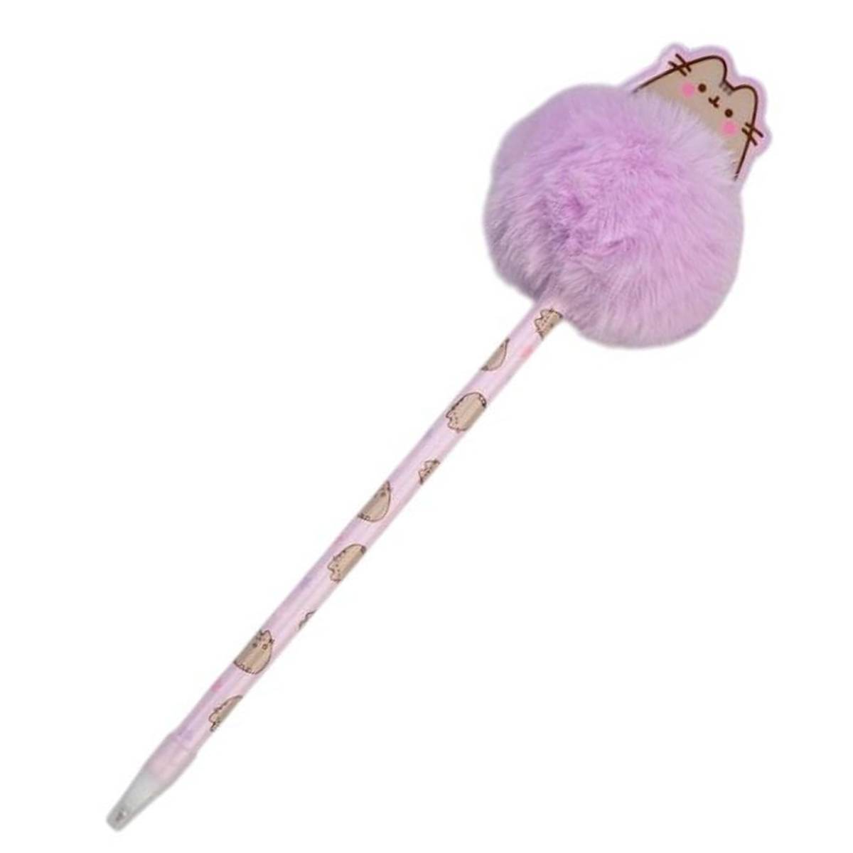 Stylo avec Pompon Moelleux Ultra Doux 20cm Précision et Élégance-0