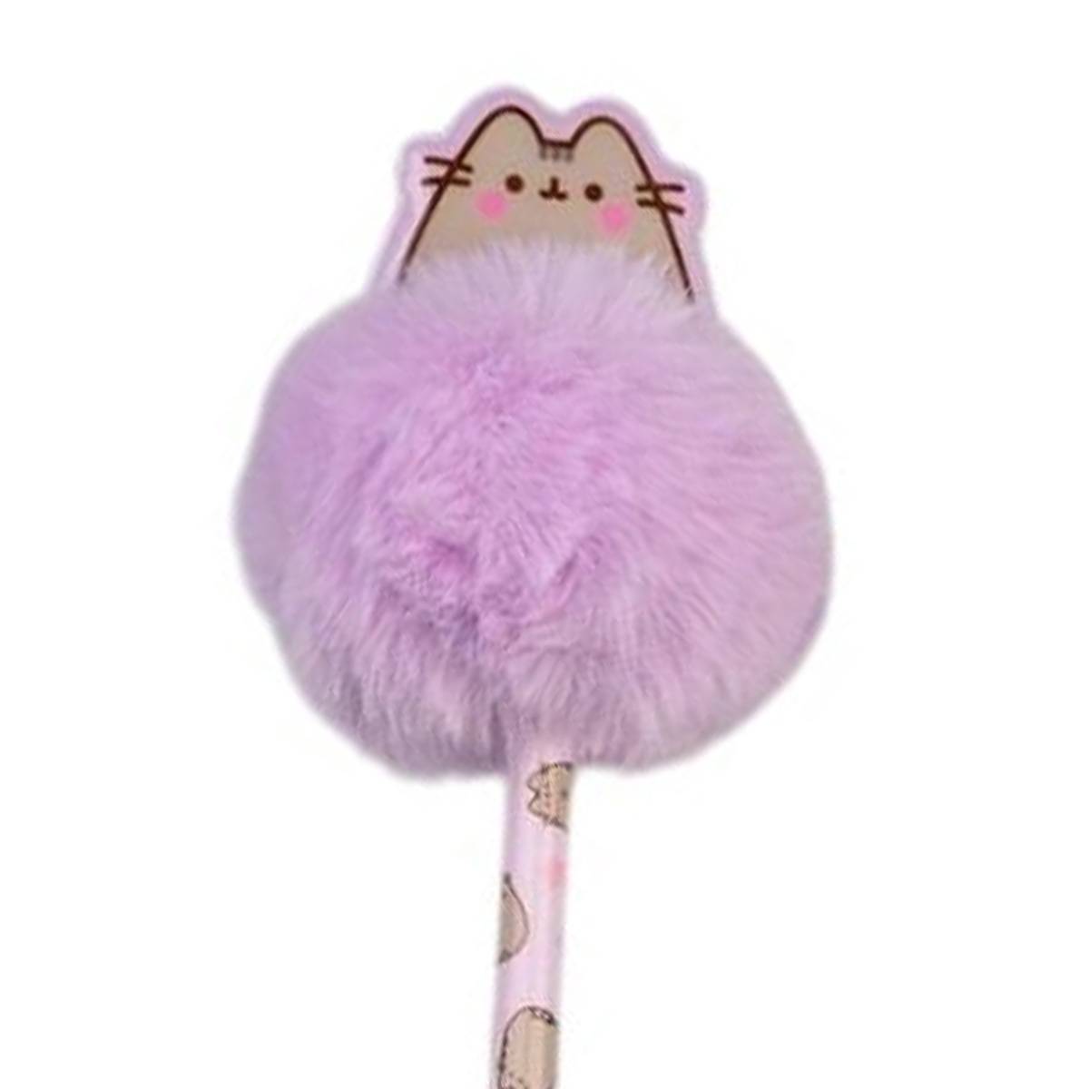 Stylo avec Pompon Moelleux Ultra Doux 20cm Précision et Élégance-1