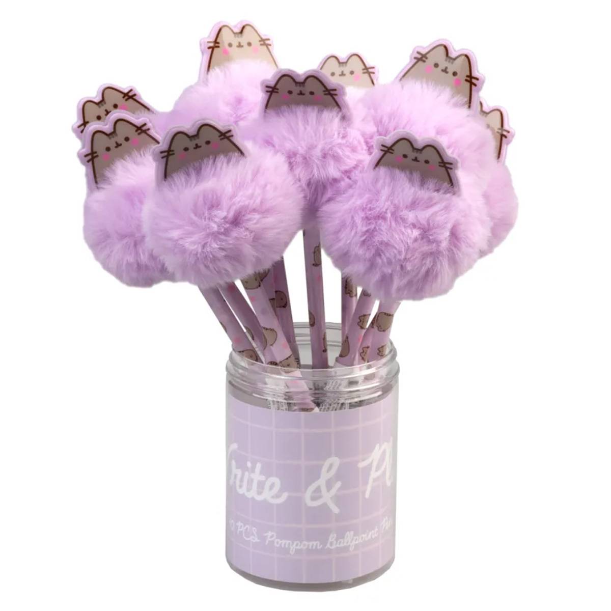 Stylo avec Pompon Moelleux Ultra Doux 20cm Précision et Élégance-3