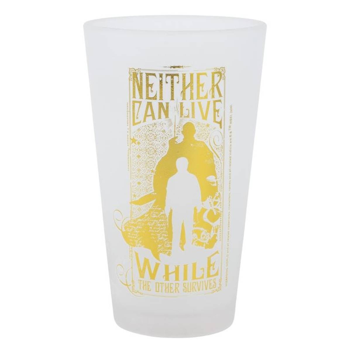Set de 2 Verres 490ml Collection Golden Magic Design Givré Élégant-0
