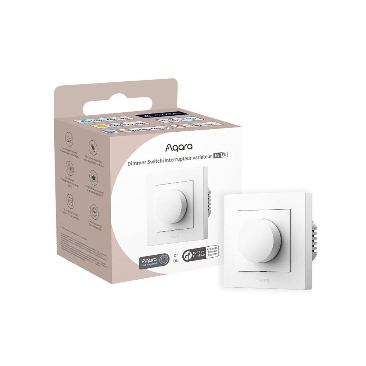 Interrupteur Variateur H2 EU Intelligent Multifonction Zigbee et Thread-3
