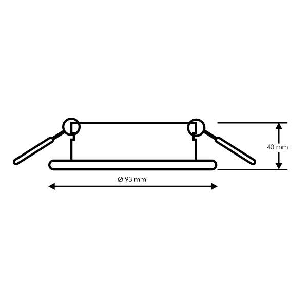 Anneau inclinable rond blanc série Evo pour Gu10/MR16 - Ledme - LM4325-1