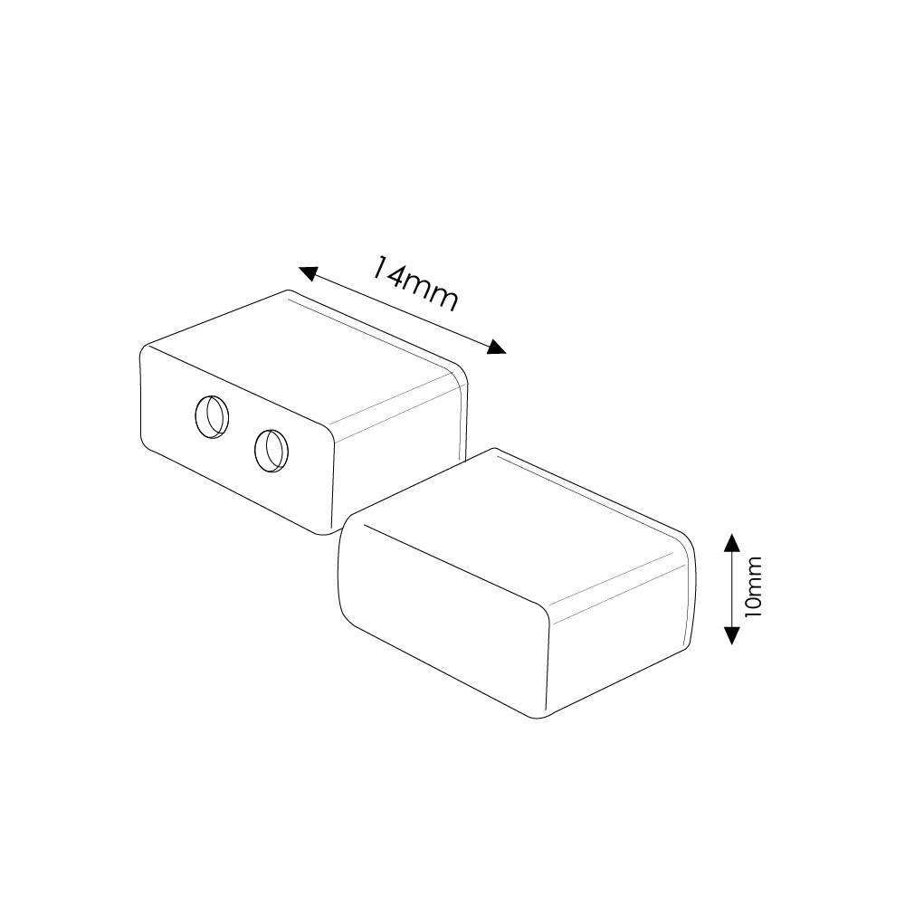 Pack début et fin de course Néon LED Flexible 12VDC Lettres - Ledme - LM0042-1