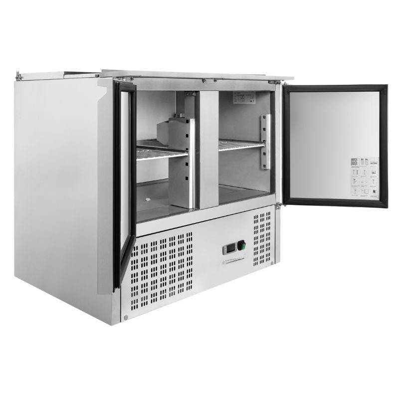 Saladette Compacte 2 Portes - Avec Couvercle coulissant-4