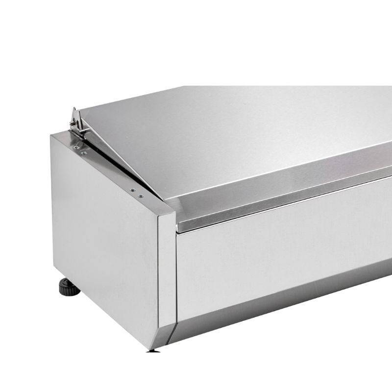 Saladette Réfrigérée à Poser Couvercle Inox - 5 x GN 1/4-3