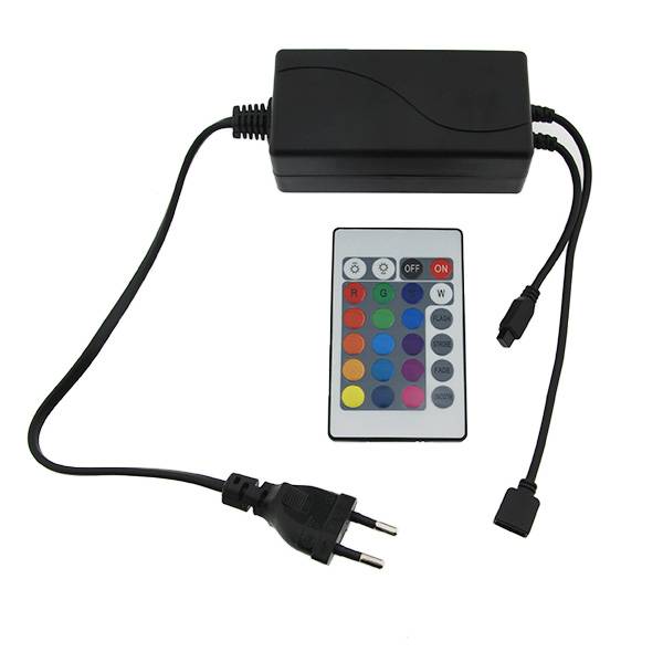 Adaptateur secteur pour bandes LED RGB 60W 12VDC - Ledme - LM2032