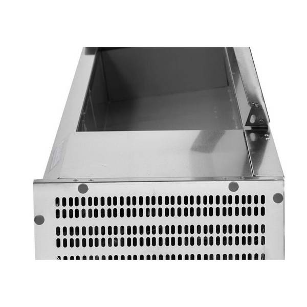 Saladette Réfrigérée à Poser Couvercle Inox - 6 x GN 1/3