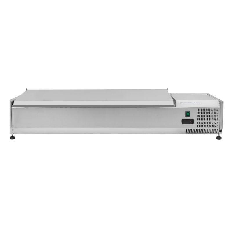 Saladette Réfrigérée à Poser Couvercle Inox - 6 x GN 1/3-3