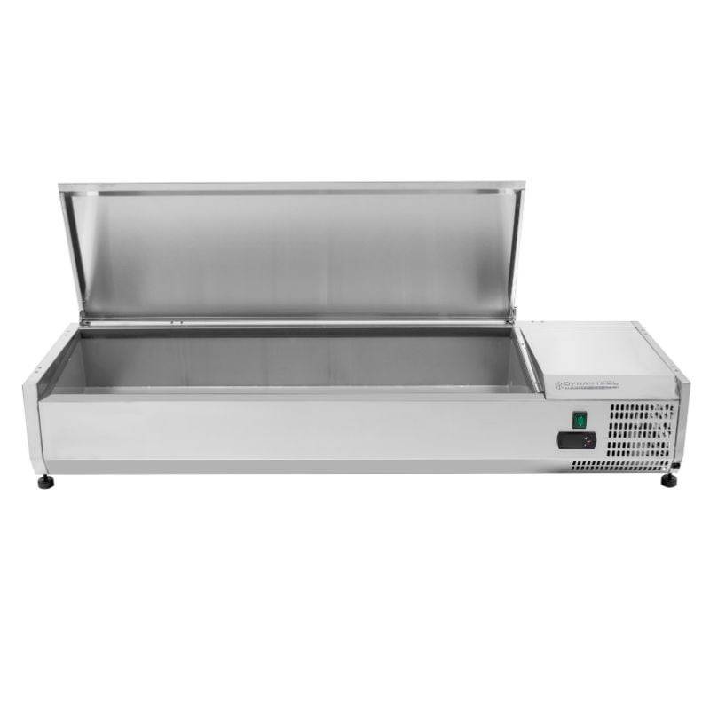 Saladette Réfrigérée à Poser Couvercle Inox - 6 x GN 1/3-4