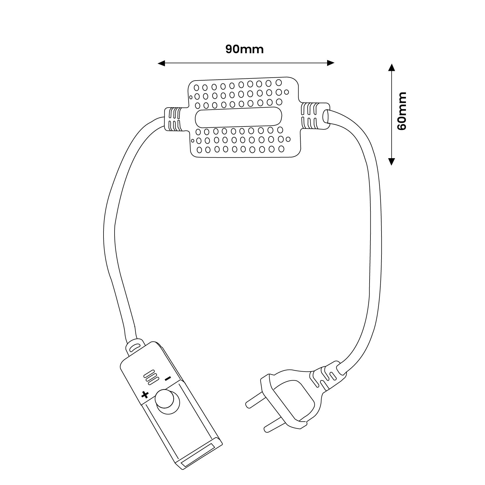 Contrôleur pour Bande LED 220V Mixte - DSC - Ledme - LM2039-1
