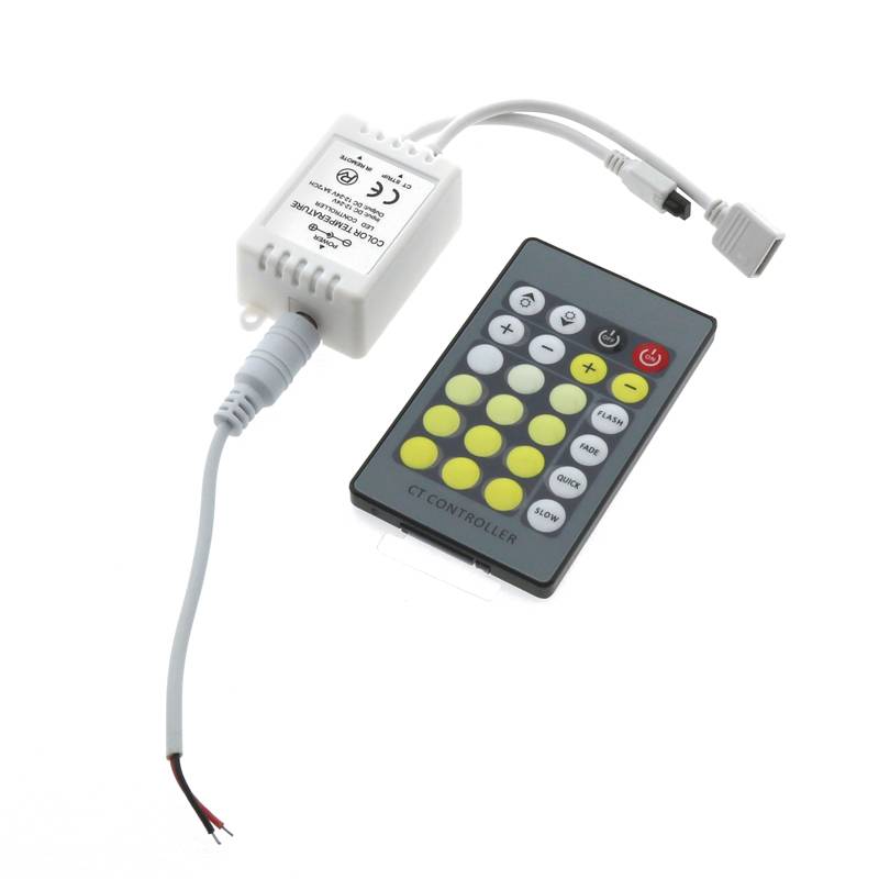 Mini contrôleur pour bandes LED CCT avec télécommande IR - DSC - Ledme - LM2188-0