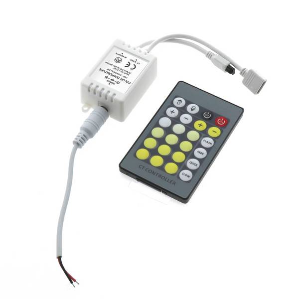 Mini contrôleur pour bandes LED CCT avec télécommande IR - DSC - Ledme - LM2188