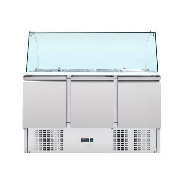 Saladette Réfrigérée 4 GN 1/1 - 3 Portes