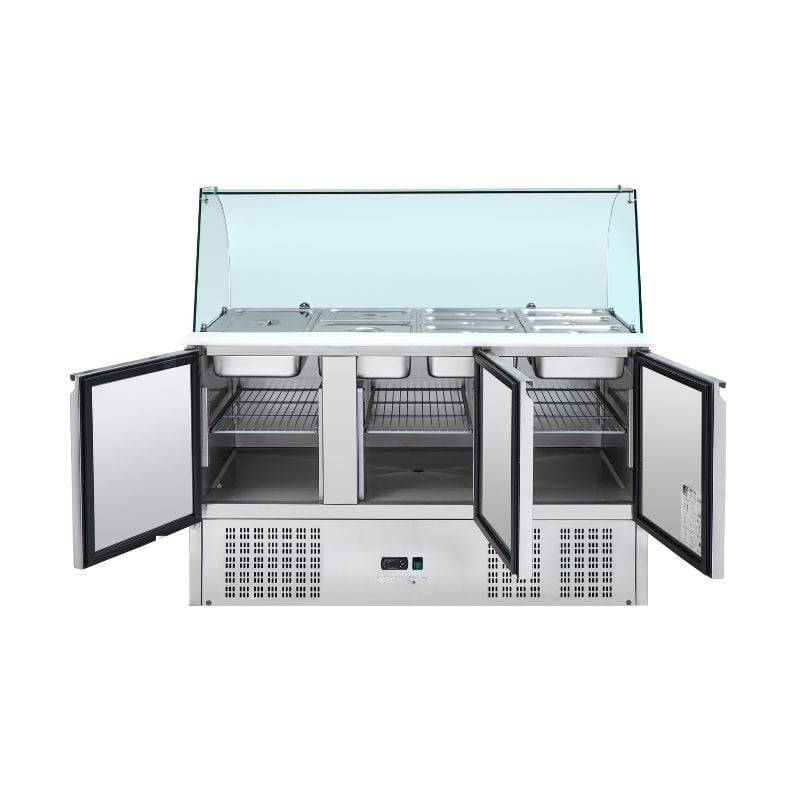 Saladette Réfrigérée 4 GN 1/1 - 3 Portes-2