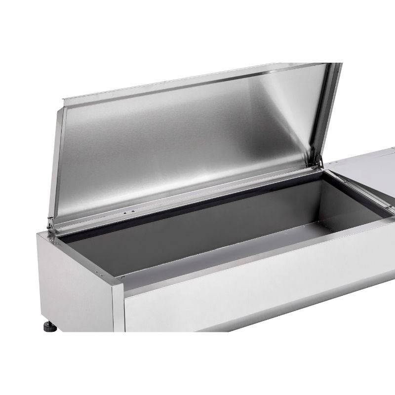 Saladette Réfrigérée à Poser Couvercle Inox - 3 x GN 1/3 + 1 x GN 1/2-4