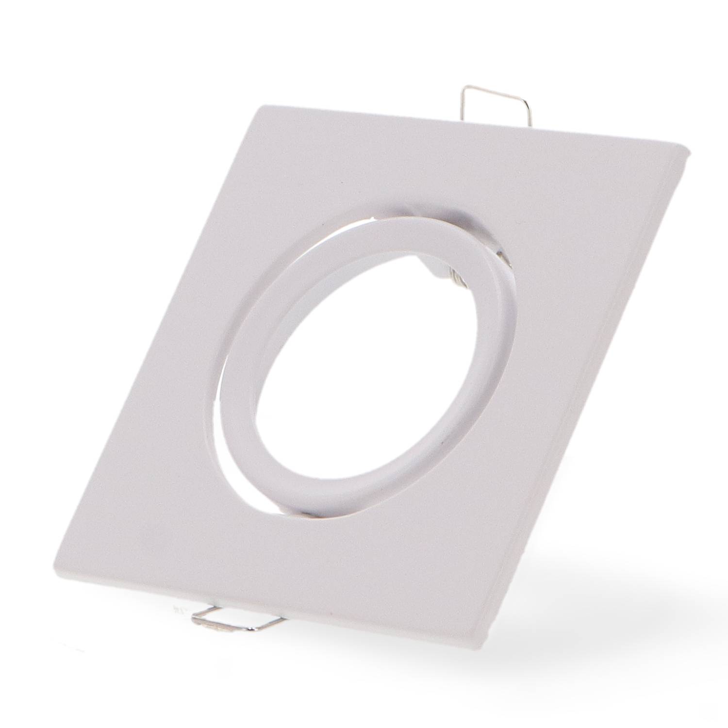 Bague inclinable carrée blanche Série Eco pour GU10/MR16 - Ledme - LM4320-0