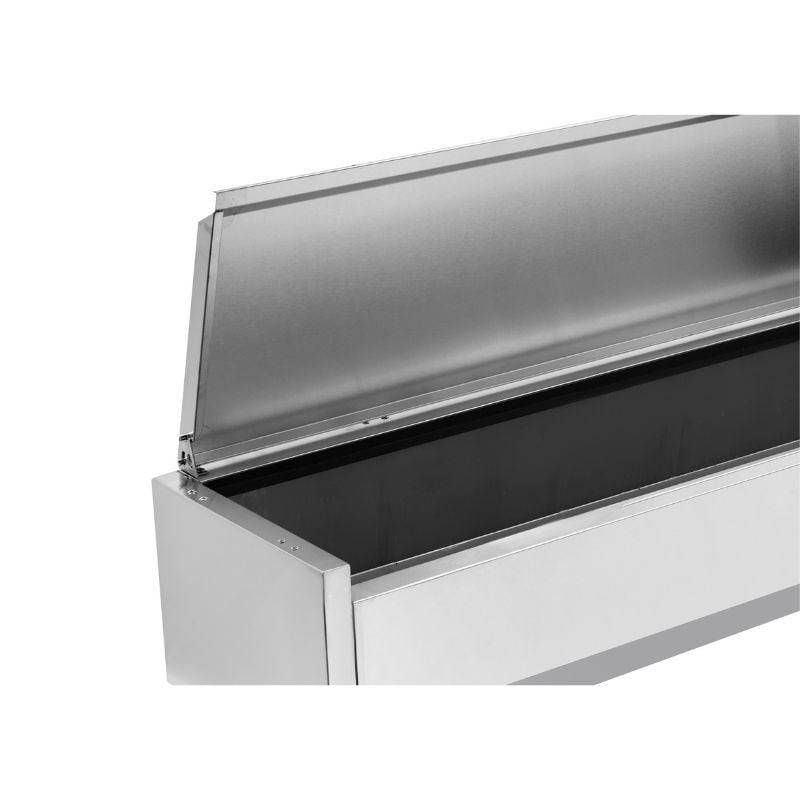 Saladette Réfrigérée à Poser Couvercle Inox - 6 x GN 1/4-1