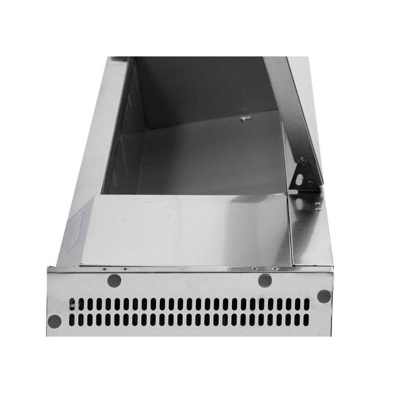 Saladette Réfrigérée à Poser Couvercle Inox - 6 x GN 1/4-2