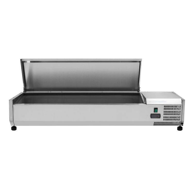 Saladette Réfrigérée à Poser Couvercle Inox - 6 x GN 1/4-4