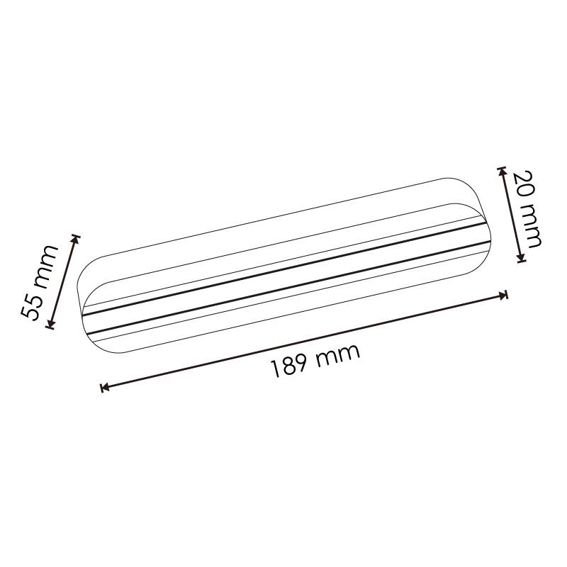 Base en Surface avec Rail Blanc Monophasé - Ledme - LM3261-1