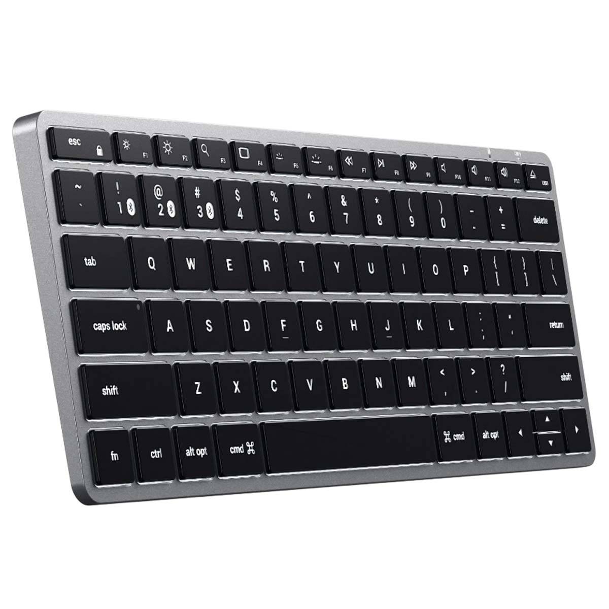 Clavier Rétroéclairé Espagnol Bluetooth Compact Slim X1 sans Pavé Num-0