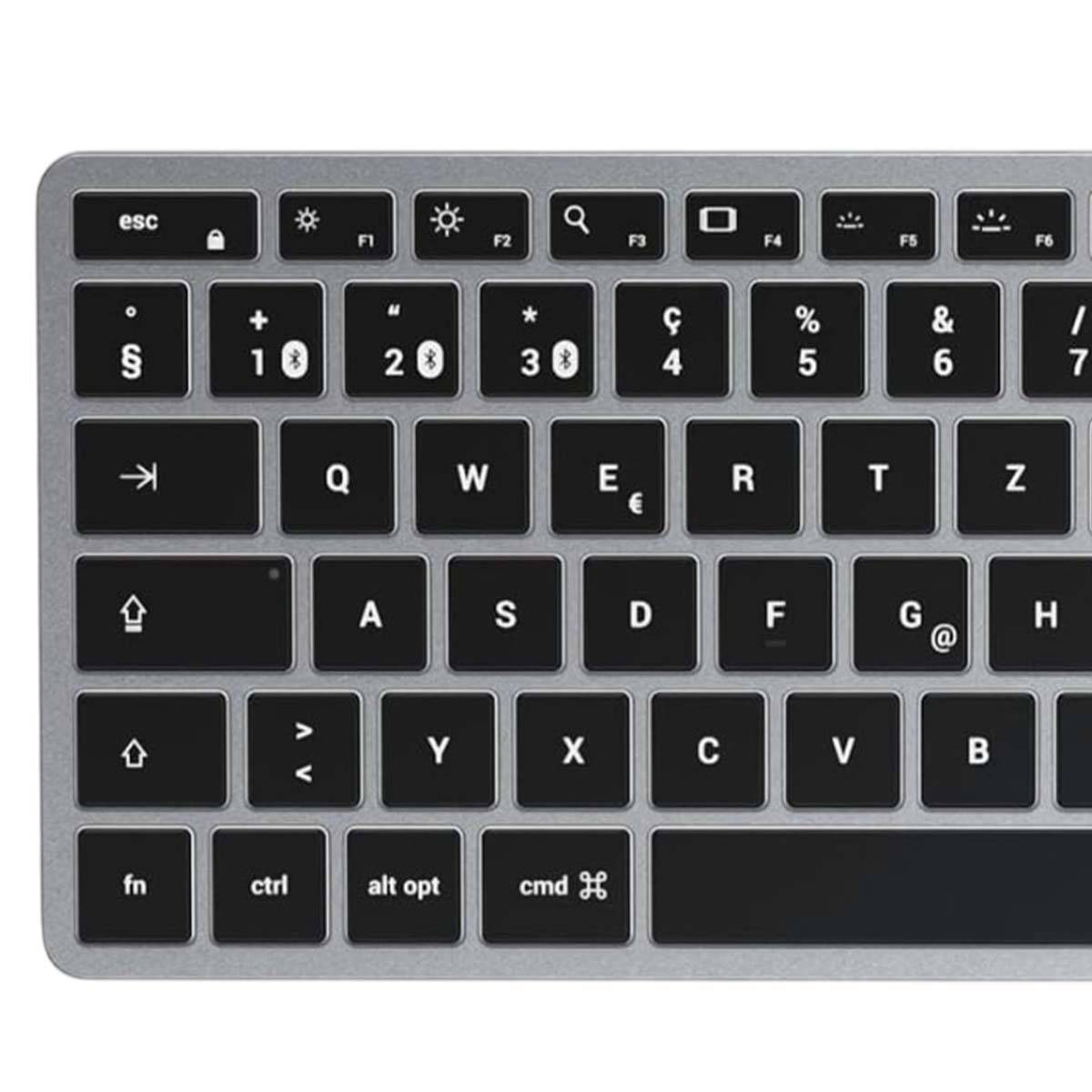 Clavier Rétroéclairé Espagnol Bluetooth Compact Slim X1 sans Pavé Num-2