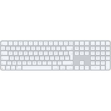 Apple Magic, Avec fil &sans fil, USB + Bluetooth, AZERTY, Blanc