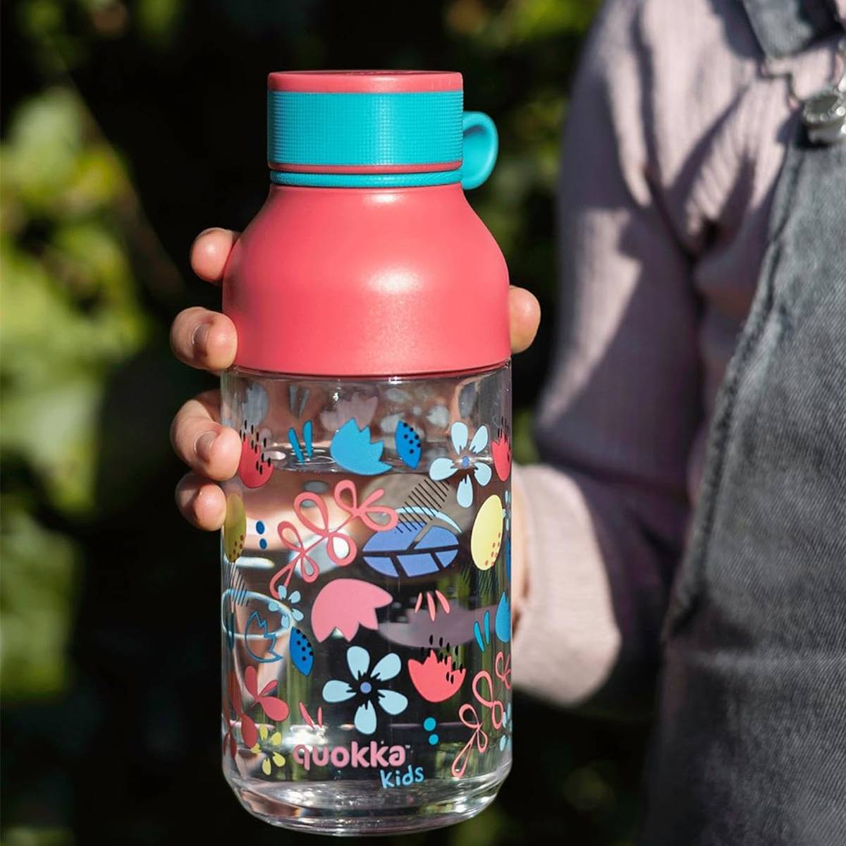 Bouteille d'eau avec Sangle Design Fleur 430ml en Ecozen-2