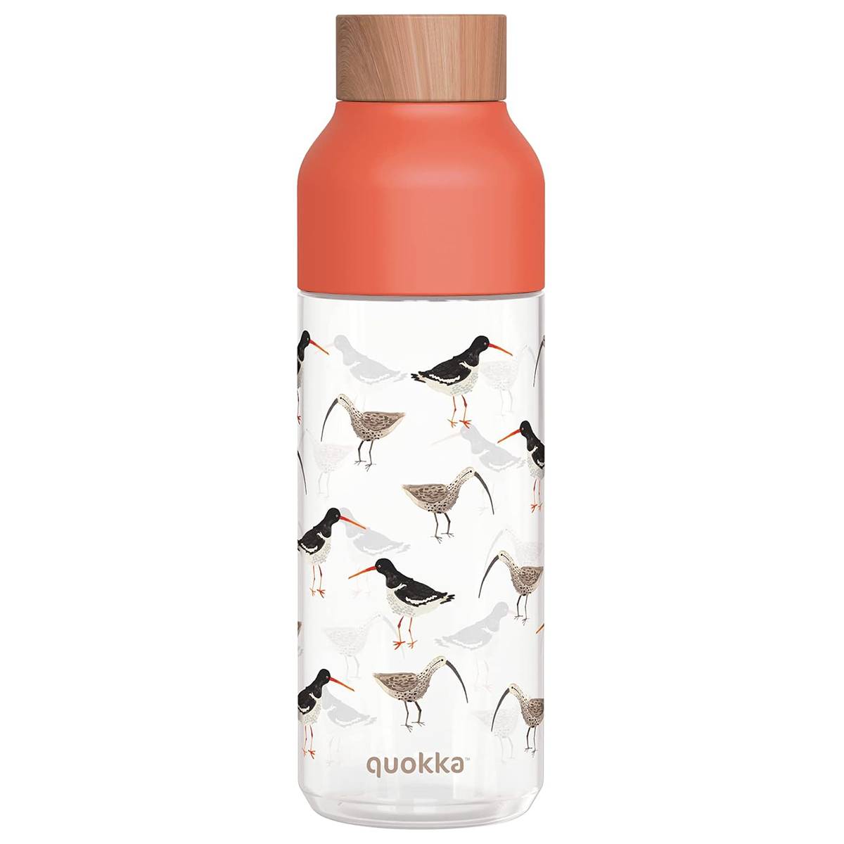 Bouteille d'eau Design Oiseaux Bouchon Bambou 720ml en Ecozen-0