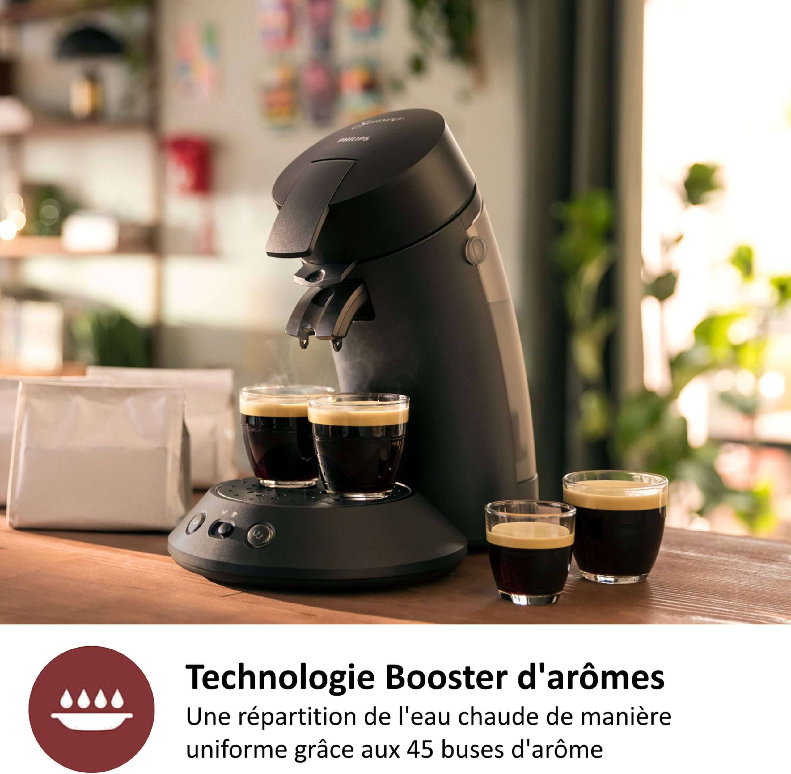 Cafetière à Dosettes 1bar 1450w Noir Philips csa210.61-2