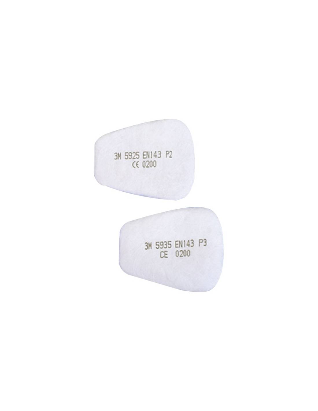Paire de filtres à particules série 5000 P2R anti-poussières et combines - 3M - K5925-0