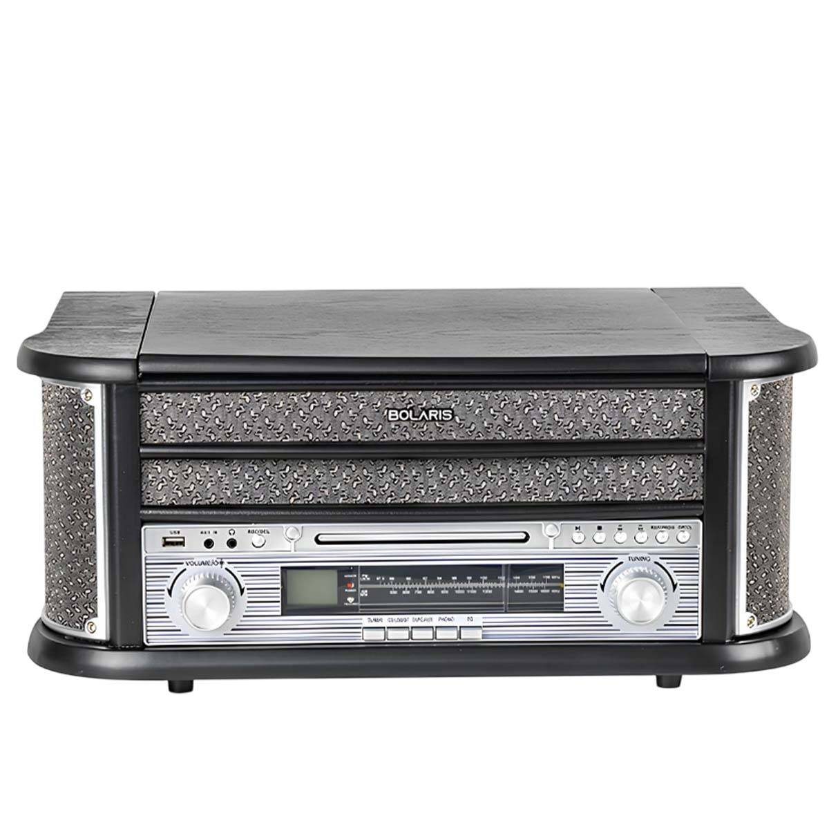 Tourne Disques Multifonctions Bluetooth / CD / K7 / AM / FM Modèle Cambridge-2