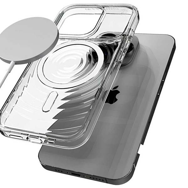 Coque pour iPhone 15 Pro MagSafe Dos Ondulé Anti-rayures