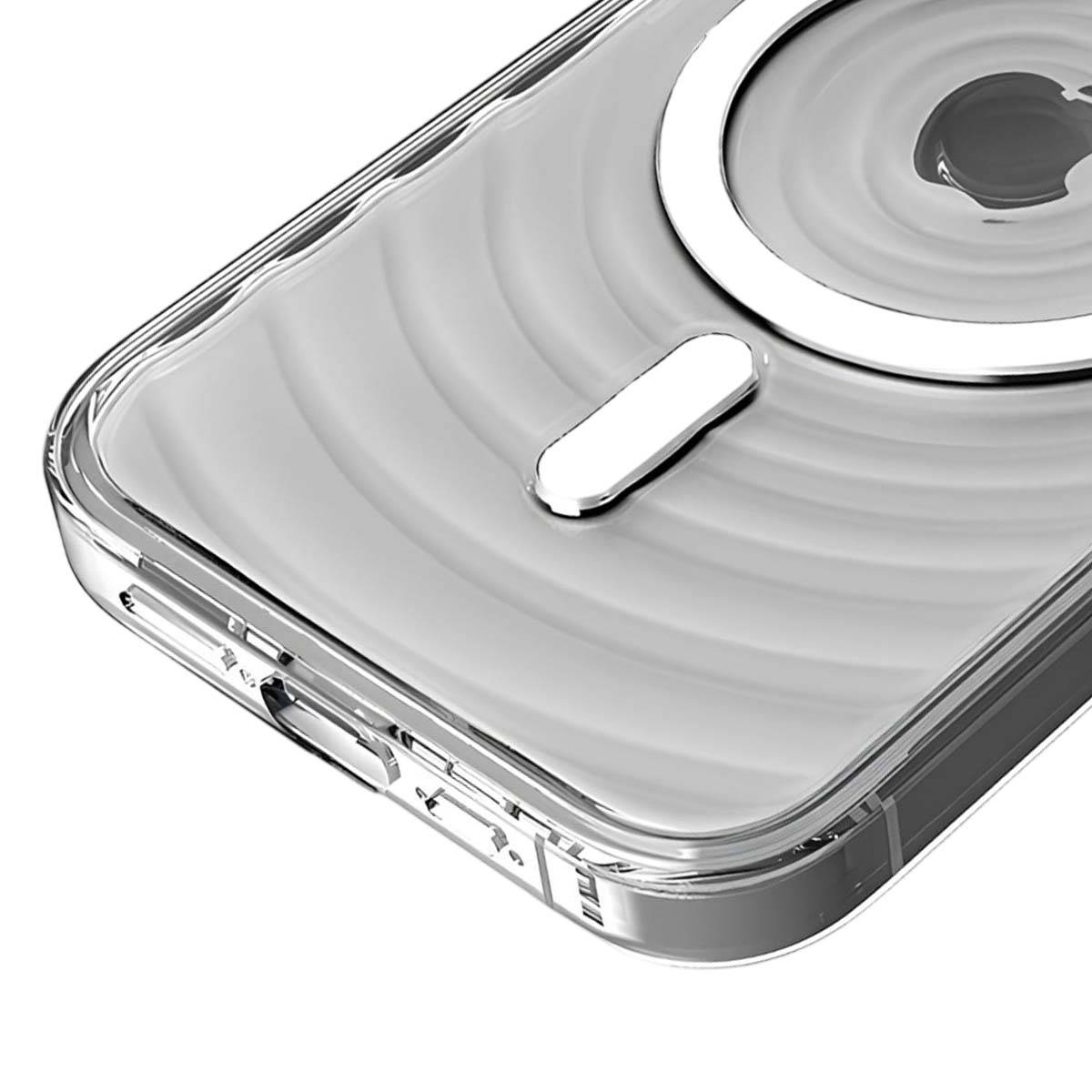 Coque pour iPhone 15 Pro MagSafe Dos Ondulé Anti-rayures-3