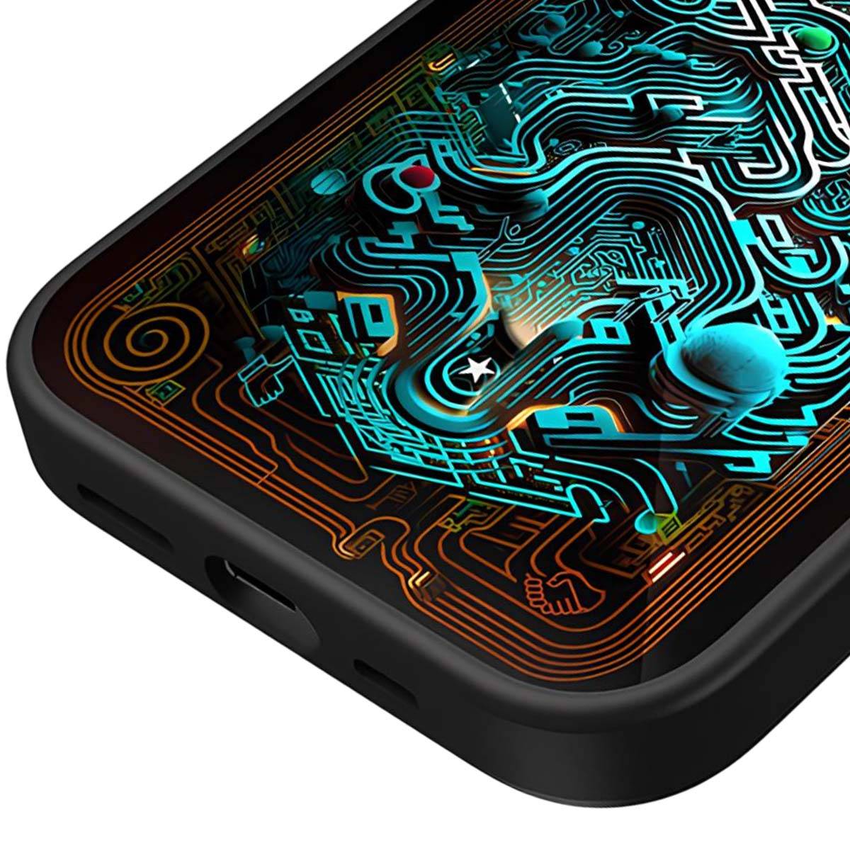 Coque pour iPhone 15 MagSafe Antichocs à Motif Interactif Thermosensible-2