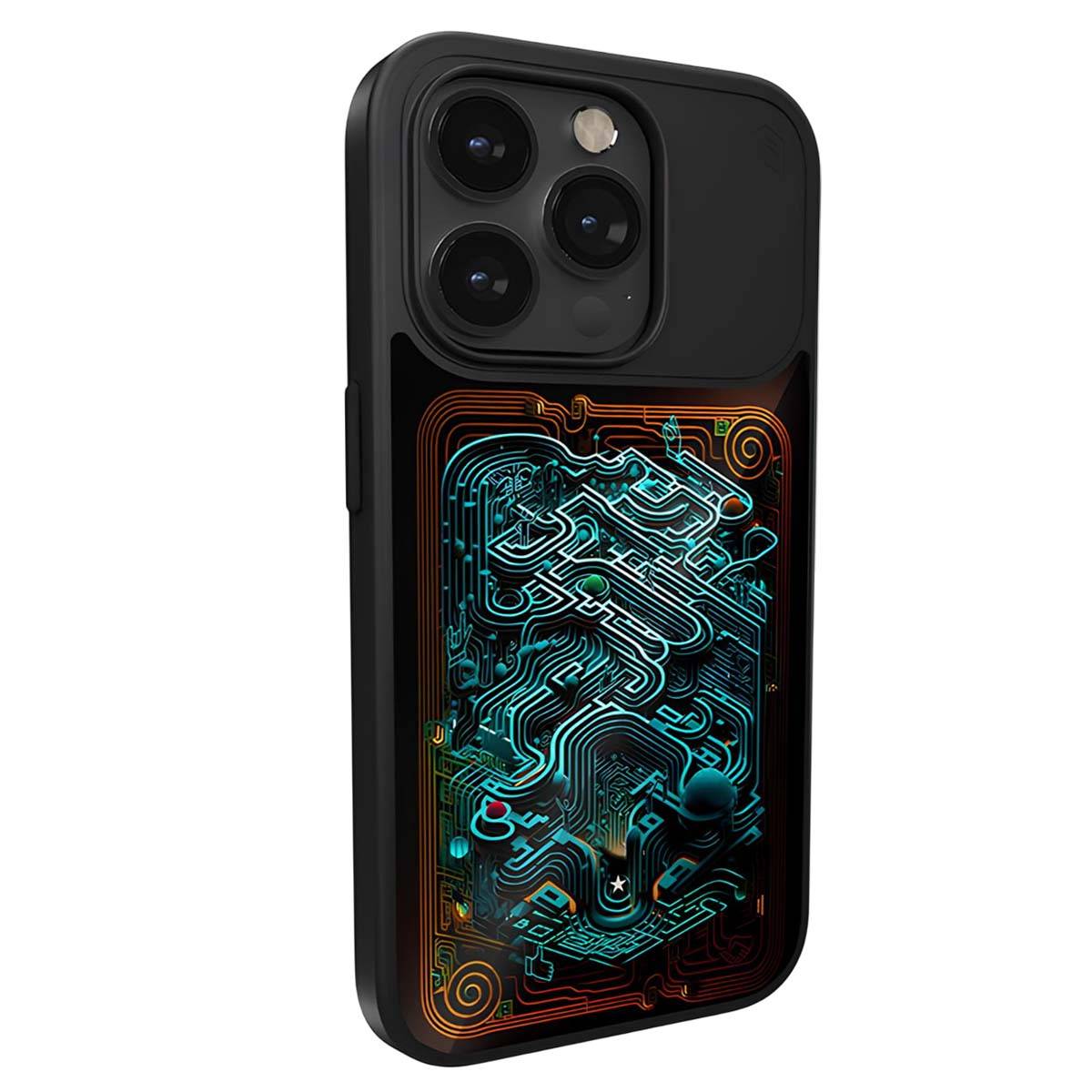 Coque pour iPhone 15 Pro MagSafe Antichocs à Motif Interactif Thermosensible-4