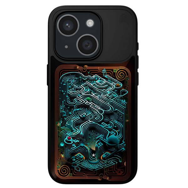 Coque pour iPhone 15 MagSafe Antichocs à Motif Interactif Thermosensible