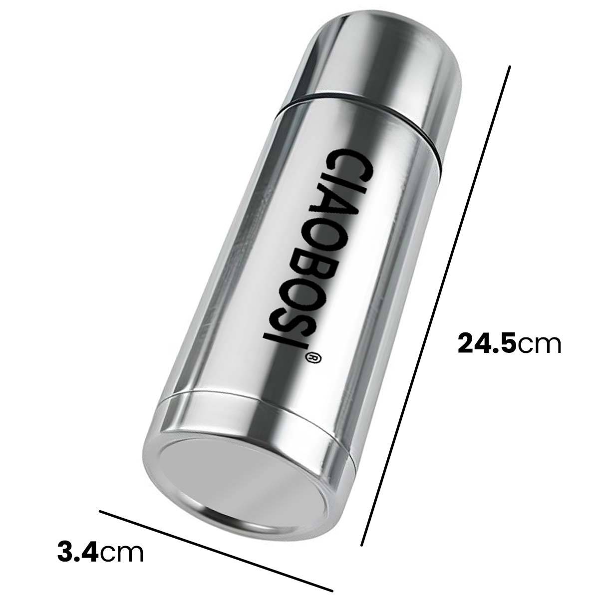 Bouteille Isotherme 500ml en Acier Inoxydable avec Bouchon Anti-fuite-3
