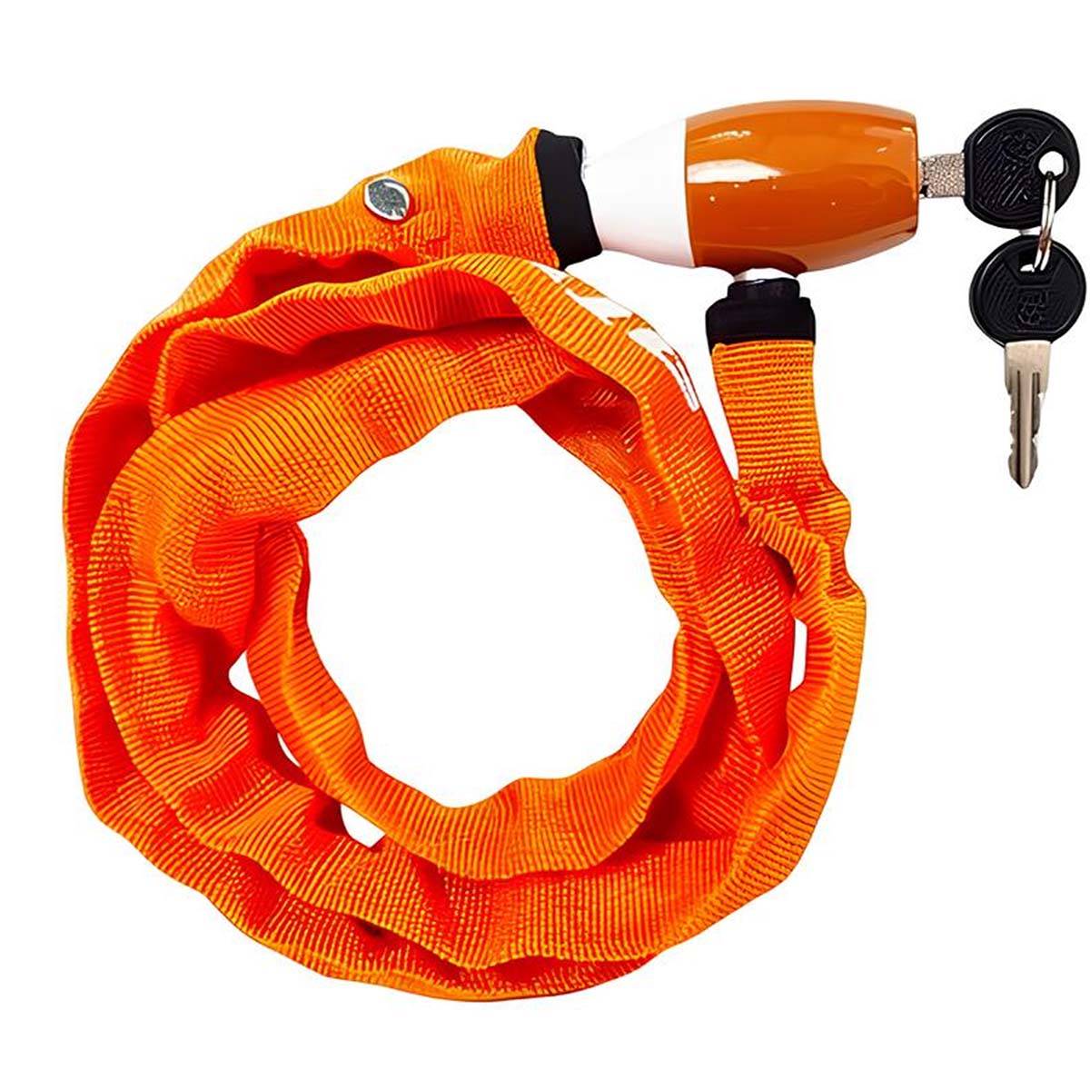 Antivol à Câble Renforcé 120cm avec Tête en Métal pour Vélo et Moto-1