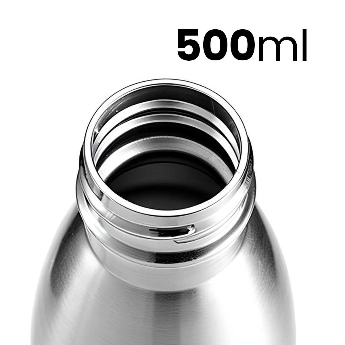 Bouteille Isotherme 500ml Design Fuselé avec Bouchon Anti-fuite-4